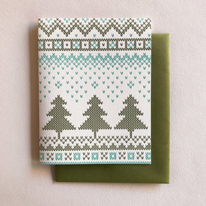 Evergreen Sweater Card